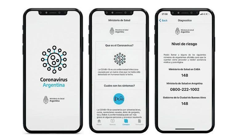 Aplicación oficial para la autoevaluación de coronavirus