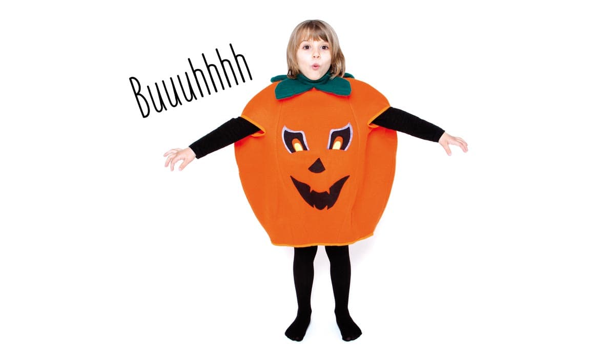 Disfraz de calabaza (con molde)