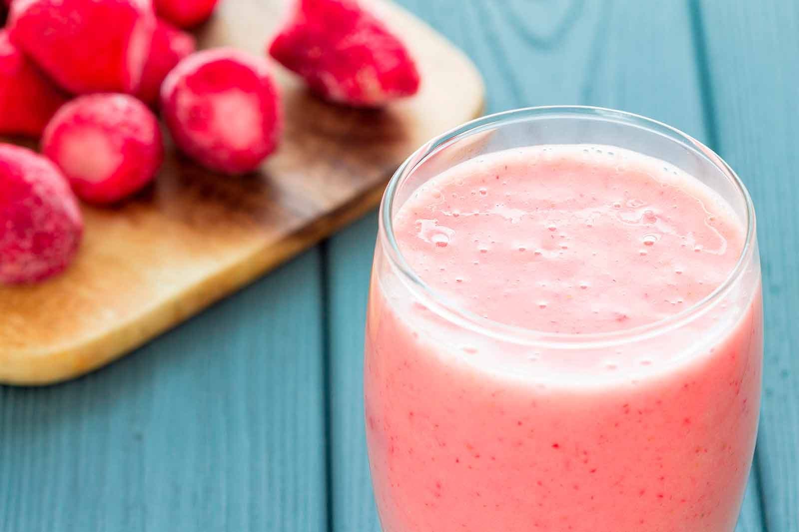 Licuado de frutillas